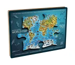 Puzzle 2d - Mapa świata do zamocowania na ścianie