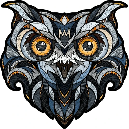 Puzzle 2d - Sowa - dekoracja ścienna