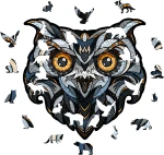 Puzzle 2d - Sowa - dekoracja ścienna