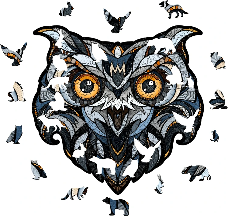 Puzzle 2d - Sowa - dekoracja ścienna