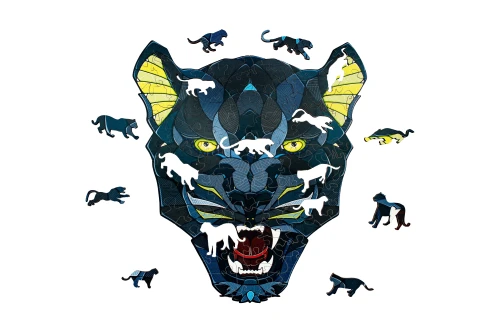 Puzzle 2d - Pantera - dekoracja ścienna