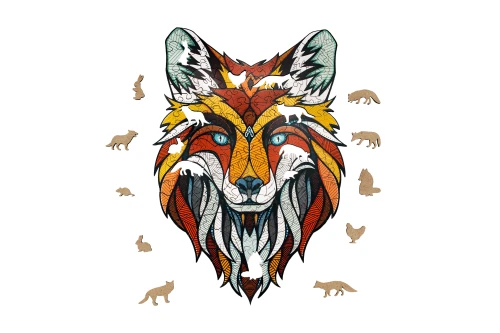 Puzzle 2d - Lis - dekoracja ścienna