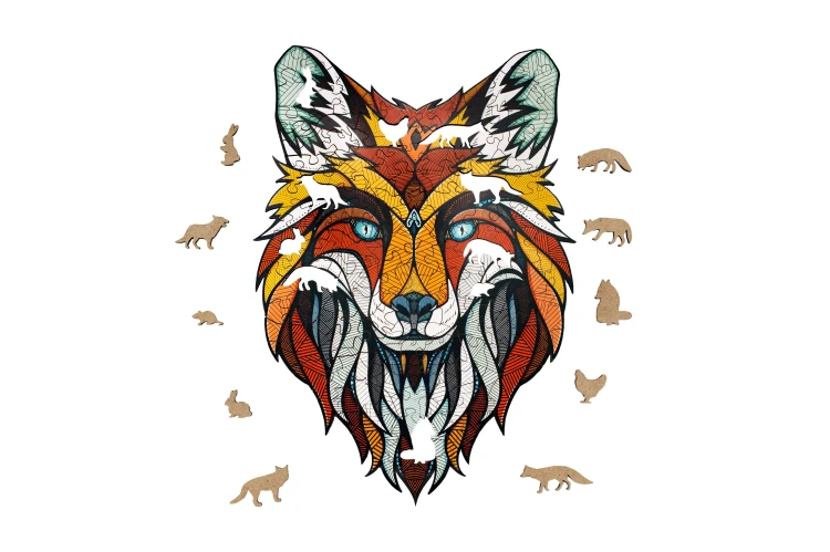 Puzzle 2d - Lis - dekoracja ścienna