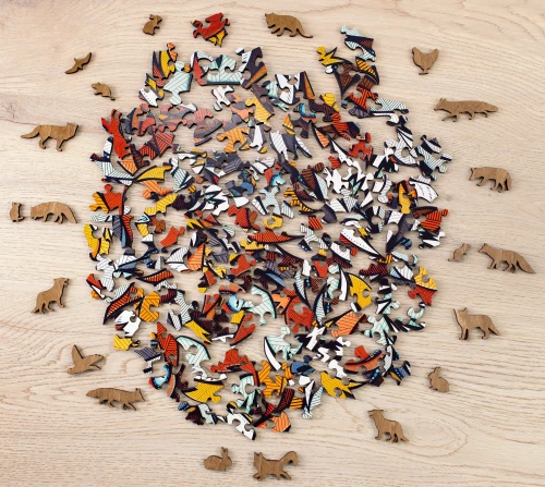 Puzzle 2d - Lis - dekoracja ścienna