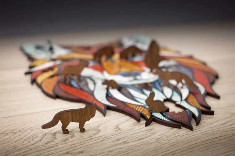 Puzzle 2d - Lis - dekoracja ścienna