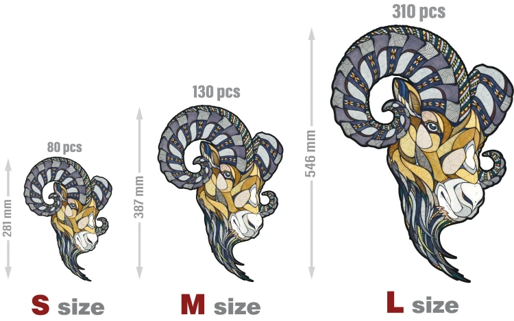 Puzzle 2d - Koziorożec - dekoracja ścienna
