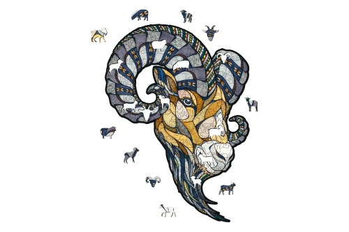 Puzzle 2d - Koziorożec - dekoracja ścienna