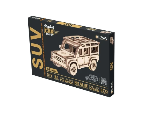 Mini samochodzik SUV - łatwe puzzle mechaniczne 3D