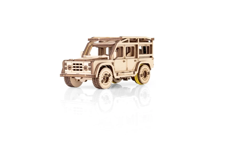 Mini samochodzik SUV - łatwe puzzle mechaniczne 3D
