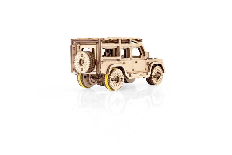 Mini samochodzik SUV - łatwe puzzle mechaniczne 3D