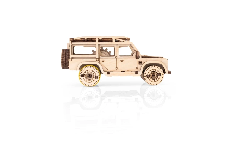Mini samochodzik SUV - łatwe puzzle mechaniczne 3D