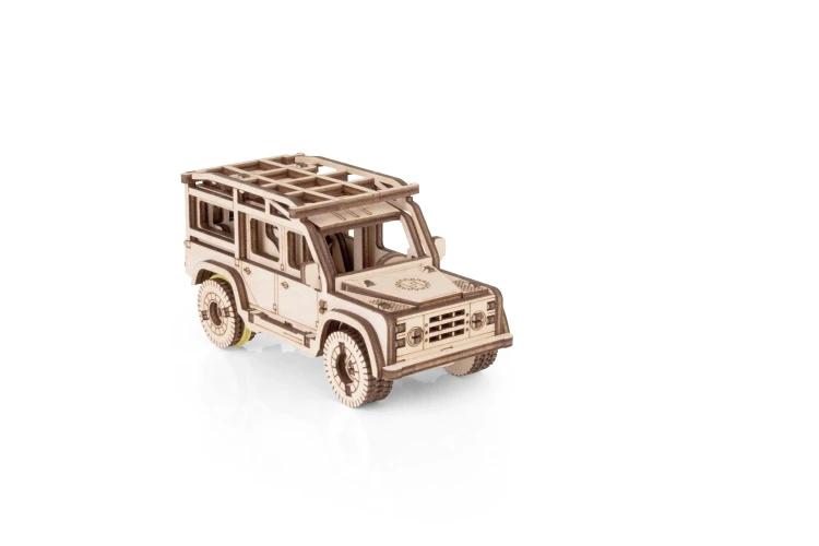 Mini samochodzik SUV - łatwe puzzle mechaniczne 3D