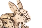 Skaczący królik- drewniane mechaniczne puzzle 3D