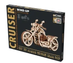 Motocykl Cruiser - ruchome, drewniane, mechaniczne puzzle 3D