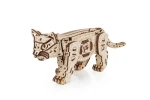 Drewniana figurka Kotek - mechaniczne puzzle 3d
