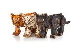 Drewniana figurka Kotek - mechaniczne puzzle 3d