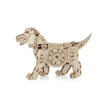 Drewniana figurka Szczeniak- mechaniczne puzzle 3d