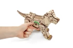 Drewniana figurka Szczeniak- mechaniczne puzzle 3d
