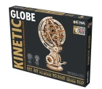 Ruchomy globus - drewniane, mechaniczne puzzle 3D