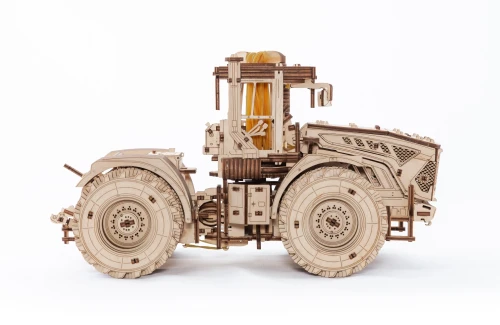 Traktor Kirovets K-7M - drewniane, mechaniczne puzzle 3D