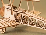 Drewniany model dwupłatowca 140 el. model samolotu do składania