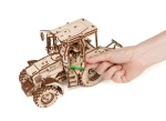 Traktor BELARUS-82.3 z pługiem- drewniane, mechaniczne puzzle 3D