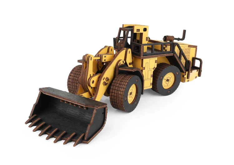 Drewniany model Biełaz 78250, 230 el. ciężka ładowarka do składania 3d