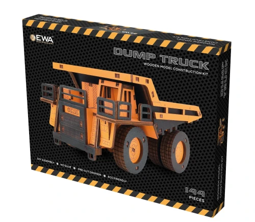 Drewniany model wywrotki 144 el. wywrotka do składania puzzle 3d