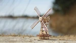 Drewniany model wiatraka 227 el. zestaw do składania puzzle 3d