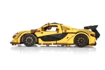 Samochód wyścigowy Racing Car Yellow- ruchome, drewniane, mechaniczne puzzle 3D