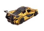 Samochód wyścigowy Racing Car Yellow- ruchome, drewniane, mechaniczne puzzle 3D