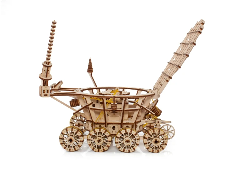 Łazik księżycowy Łunochod - mechaniczne puzzle 3d