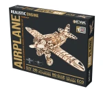 Drewniany model samolotu 346 el. drewniane puzzle 3d