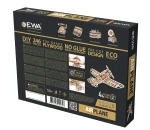 Drewniany model samolotu 346 el. drewniane puzzle 3d