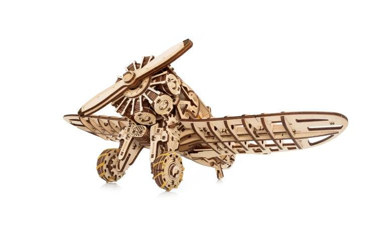 Drewniany model samolotu 346 el. drewniane puzzle 3d
