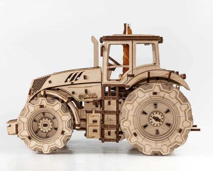Traktor - drewniane, mechaniczne puzzle 3D