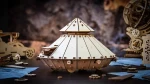 Czołg Leonarda da Vinci - drewniane, mechaniczne puzzle 3D