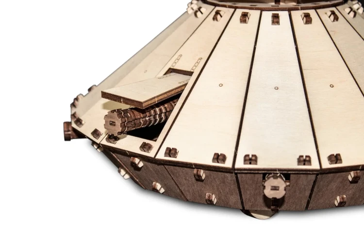 Czołg Leonarda da Vinci - drewniane, mechaniczne puzzle 3D