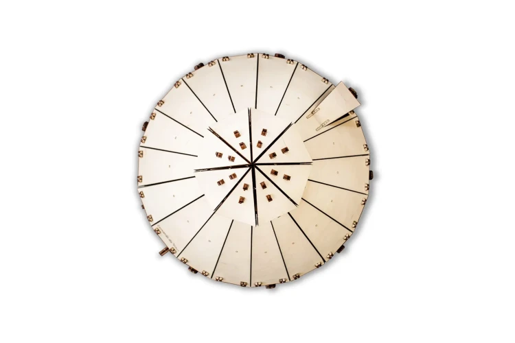 Czołg Leonarda da Vinci - drewniane, mechaniczne puzzle 3D