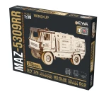 Ciężarówka MAZ 5309- drewniane, mechaniczne puzzle 3D