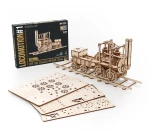 Model kolejki Locomotion - drewniane mechaniczne puzzle 3D