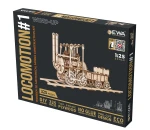 Model kolejki Locomotion - drewniane mechaniczne puzzle 3D