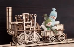 Model kolejki Locomotion - drewniane mechaniczne puzzle 3D