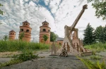 Model katapulty - drewniane mechaniczne puzzle 3D