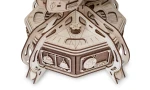 Globus - drewniane, mechaniczne puzzle 3D