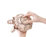 Drewniana figurka Żółw- mechaniczne puzzle 3d