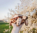 Drewniana figurka Żółw- mechaniczne puzzle 3d