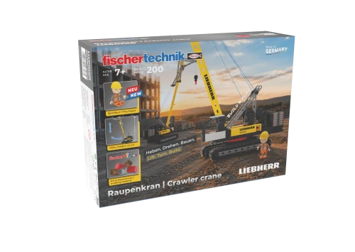 Klocki konstrukcyjne - Żuraw gąsienicowy Liebherr - dla dzieci od lat 7