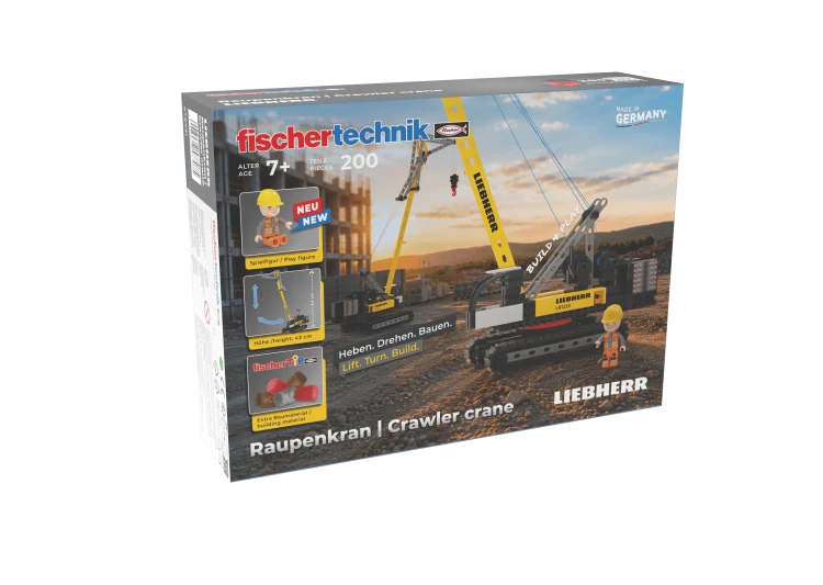 Klocki konstrukcyjne - Żuraw gąsienicowy Liebherr - dla dzieci od lat 7