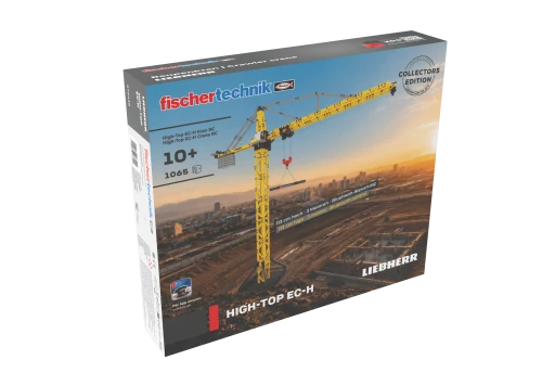 Klocki konstrukcyjne - dzwig kratownicowy Liebherr EC-H RC - realistyczny, sterowany model dla dzieco od lat 10